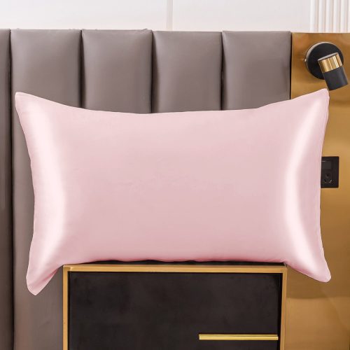 SilkSilky US 19Momme Pure Silk Pillowcase Pink 001