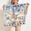 SilkSilky US Pure Silk Scarf LightBlue 001