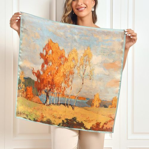 SilkSilky US Pure Silk Scarf Multi 001