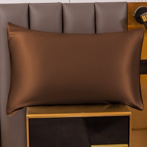 SilkSilky US 19Momme Pure Silk Pillowcase Coffee 001