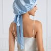 SilkSilky Pure Silk Sleep Cap LightBlue 001