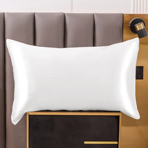 SilkSilky US 19Momme Pure Silk Pillowcase White 001