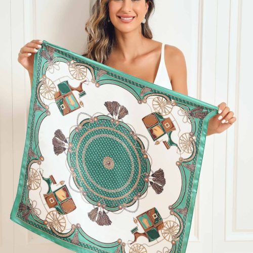 SilkSilky US Pure Silk Scarf LightGreen 001