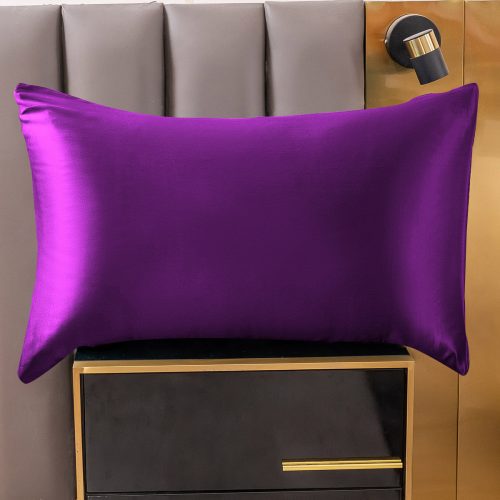 SilkSilky US 19Momme Pure Silk Pillowcase Purple 001