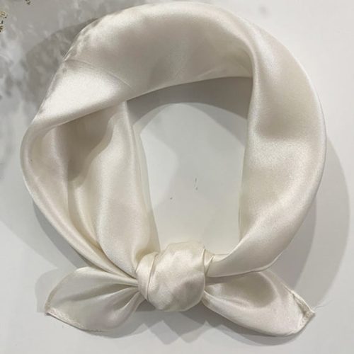 SilkSilky US Pure Silk Scarf Ivory 001