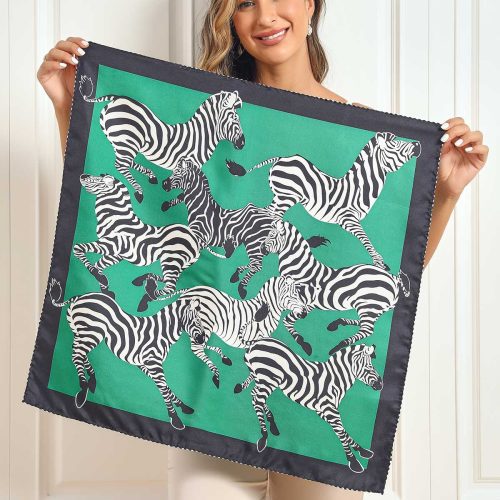 SilkSilky US Pure Silk Scarf DarkGreen 001