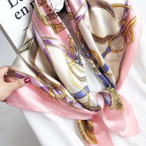 SilkSilky US Pure Silk Scarf Gold 002