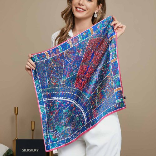 SilkSilky US Pure Silk Scarf Multi 001