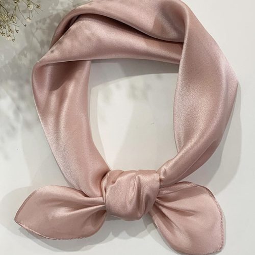 SilkSilky US Pure Silk Scarf Pink 001